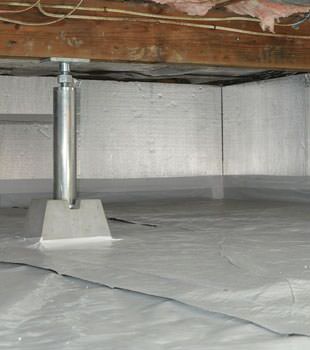 Installed crawl space insulation in Chantilly