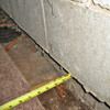Foundation wall separating from the floor in Fairfax Station home