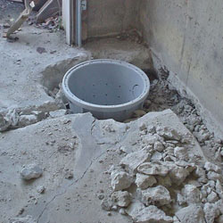 Placing a sump pit in a Burke home